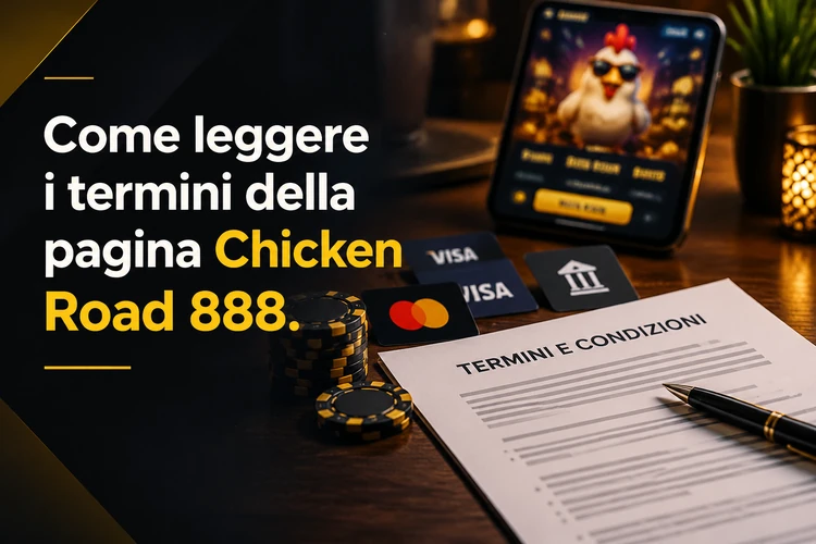 Come leggere i termini della pagina Chicken Road 888