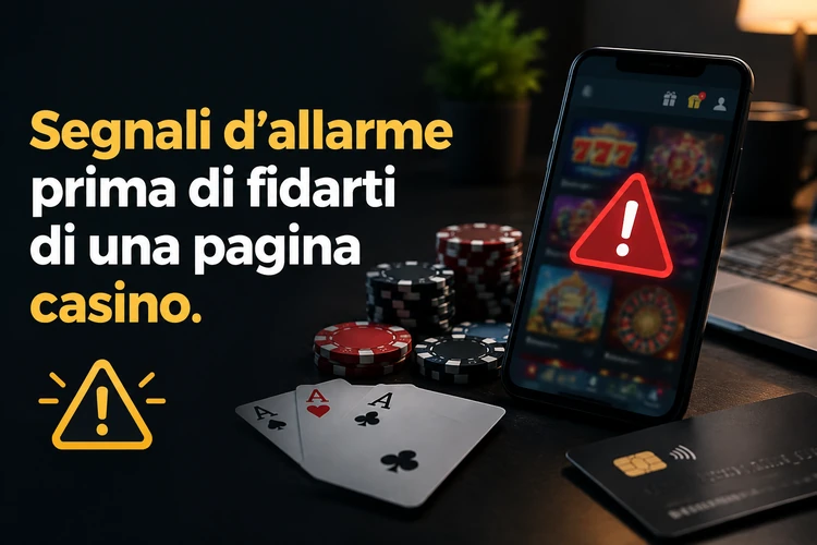 Segnali d’allarme prima di fidarti di una pagina casino